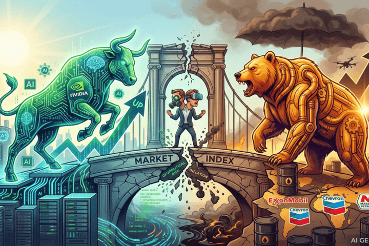 Nvidia, Exxon Power A Stock Market With Split Personality