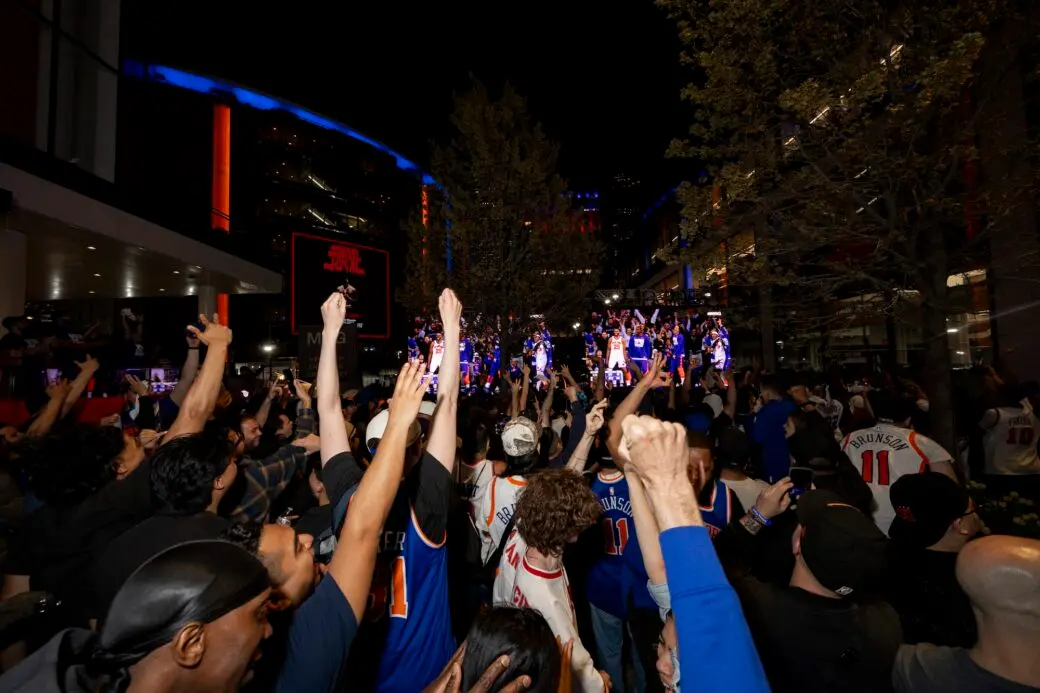 Knicks are hosting a free playoff watch party outside of MSG for Game 6