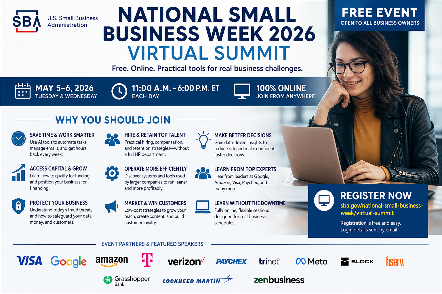 Free Federal Small Business Summit May 5–6 — Why Owners Should Join This Online Event