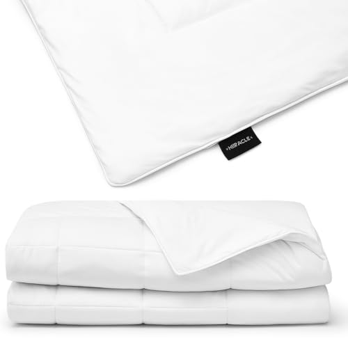 Miracle Made Cool-to-The-Touch Comforter &ndash; Silver-Treated, Soft, Breathable Fabric &ndash; Lightweight, Cozy Bedding Designed for Hot Sleepers &ndash; Queen Size Blanket, White