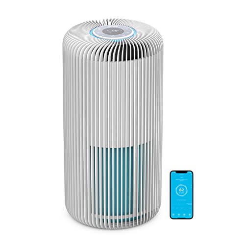 Pure Enrichment PureZone Turbo Smart Air Purifier for Large Rooms (1050 sq. ft. in 30 min.) - 5 Stage Filtration, Smartphone Compatible, Traps Germs, Smoke, & Dust (White)