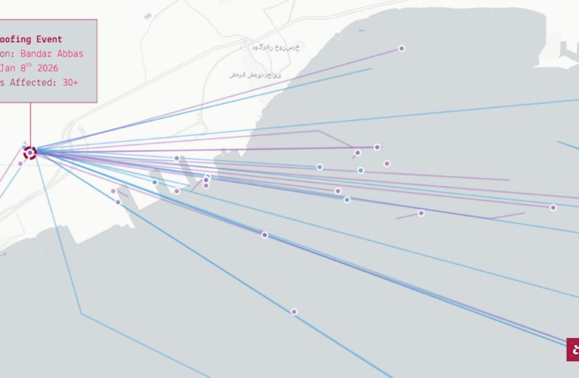 Detection of GPS spoofing activity effecting vessels near the Strait of Hormuz.jpeg (credit: Courtesy)