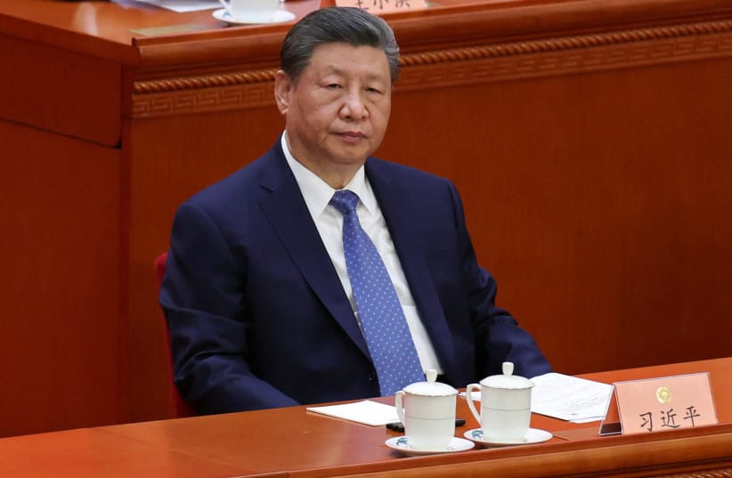 Chinese President Xi Jinping attends the opening session of the Chinese People's Political Consultative Conference (CPPCC), at the Great Hall of the People in Beijing, China March 4, 2026. (credit: REUTERS/FLORENCE LO) Chinese President Xi Jinping attends the opening session of the Chinese People's Political Consultative Conference (CPPCC), at the Great Hall of the People in Beijing, China March 4, 2026. (credit: REUTERS/FLORENCE LO)