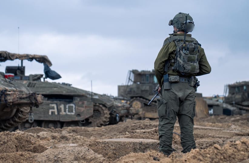 Soldiers from the IDF's 7th Armored Brigade operating in the Gaza Strip, January 14, 2026; illustrative. (credit: IDF SPOKESPERSON'S UNIT)