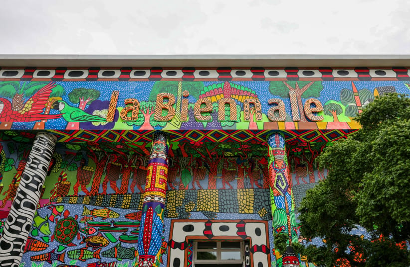 BANNED FROM Venice Biennale: Central Pavilion&rsquo;s colorful facade. The celebrated art festival&rsquo;s international jury resigned over Israel&rsquo;s and Russia&rsquo;s participation in the event, which is set to open May 9 with contemporary art from 99 nations. (credit: SHUTTERSTOCK)