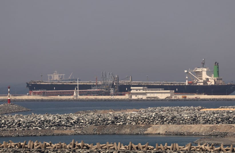 A cargo ship docked at the Port of Fujairah, as the U.S.-Israel conflict with Iran limits marine traffic in the Strait of Hormuz, in Fujairah, United Arab Emirates, May 6, 2026. (credit: REUTERS/AMR ALFIKY/FILE PHOTO) A cargo ship docked at the Port of Fujairah, as the U.S.-Israel conflict with Iran limits marine traffic in the Strait of Hormuz, in Fujairah, United Arab Emirates, May 6, 2026. (credit: REUTERS/AMR ALFIKY/FILE PHOTO)