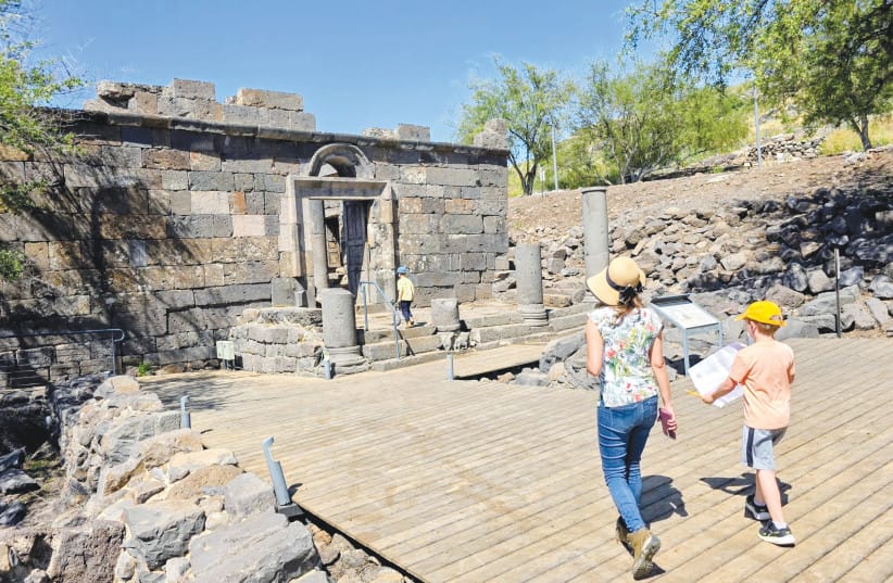 Ancient World Wonder Feeling: Walking alone through the massive black stone pillars brings ancient history alive, feeling very much like exploring famous world wonders like Angkor Wat in Cambodia or the ruins of Antigua in Guatemala. (credit: NOAM BEDEIN)