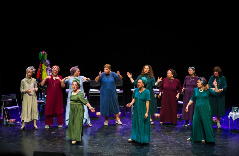 ‘Heroines!’ on stage in Jerusalem, with the help of the Matanel Foundation. (credit: SHARON MARKS ALTSHUL) ‘Heroines!’ on stage in Jerusalem, with the help of the Matanel Foundation. (credit: SHARON MARKS ALTSHUL)