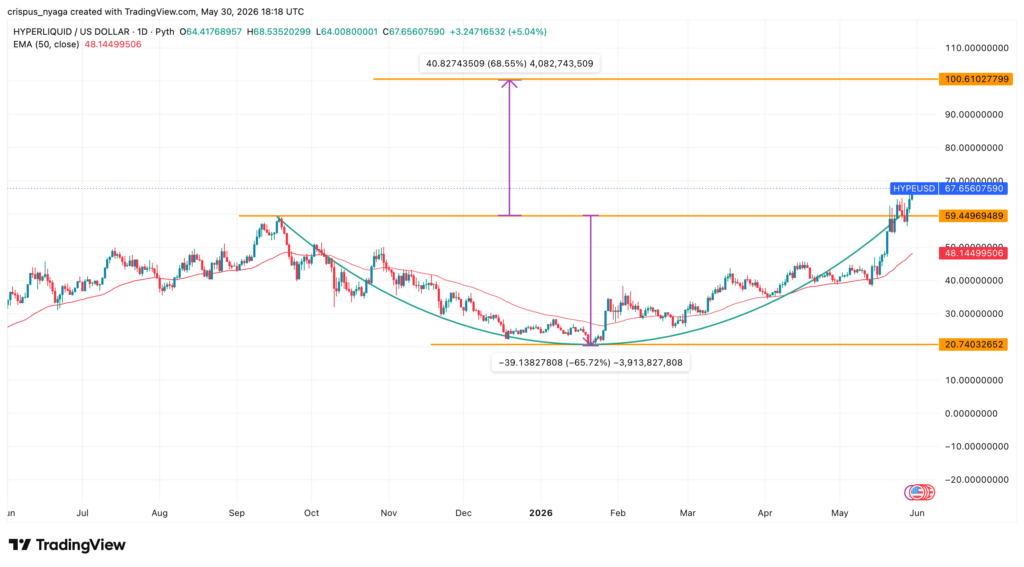 HYPE Price Targets $100 Jump As Hyperliquid ETF Inflows And Perps Volume Jumps