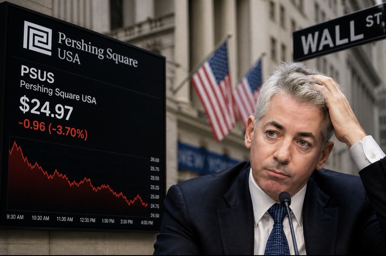 Bill Ackman’s Pershing Square USA Flops On First Day, Dropping 18% Below IPO Price
