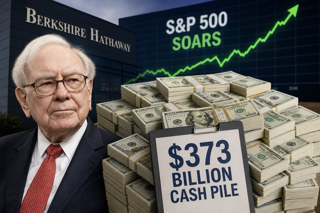 Berkshire Hathaway Hoards While S&P 500 Soars: $373 Billion Cash Pile Takes Center Stage Ahead Of Shareholder Meeting