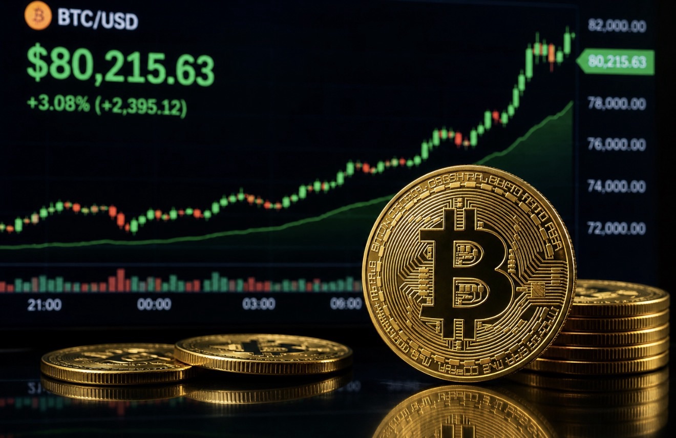 Bitcoin Tops $80,000 for the First Time in Three Months as Asian Markets Rally