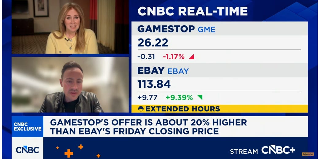 GameStop Officially Launches $56 Billion Unsolicited Bid for eBay, Vows to Create Amazon Rival