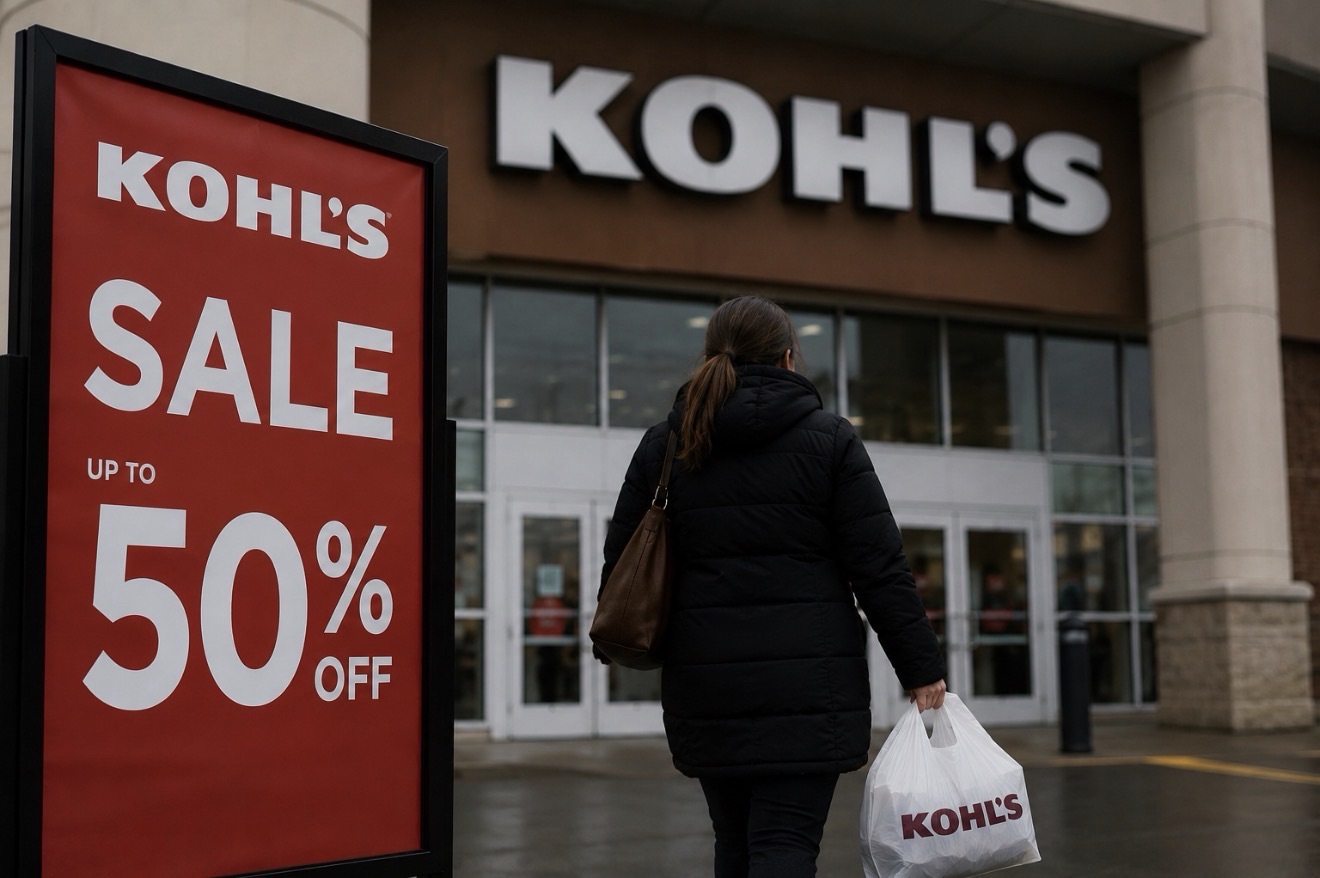 Retail Stocks Post Worst Single-Day Drop Since April 2025 as Kohl’s, Caleres Tumble Roughly 9%