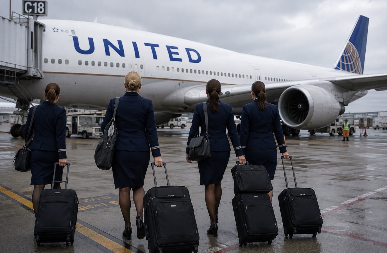 United’s 30,000 Flight Attendants Win 31% Raises and $741 Million in Retro Pay