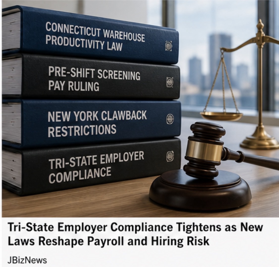 Tri-State Employer Compliance Calendar Tightens as New Labor Laws Reshape Payroll, Scheduling and Hiring Risk