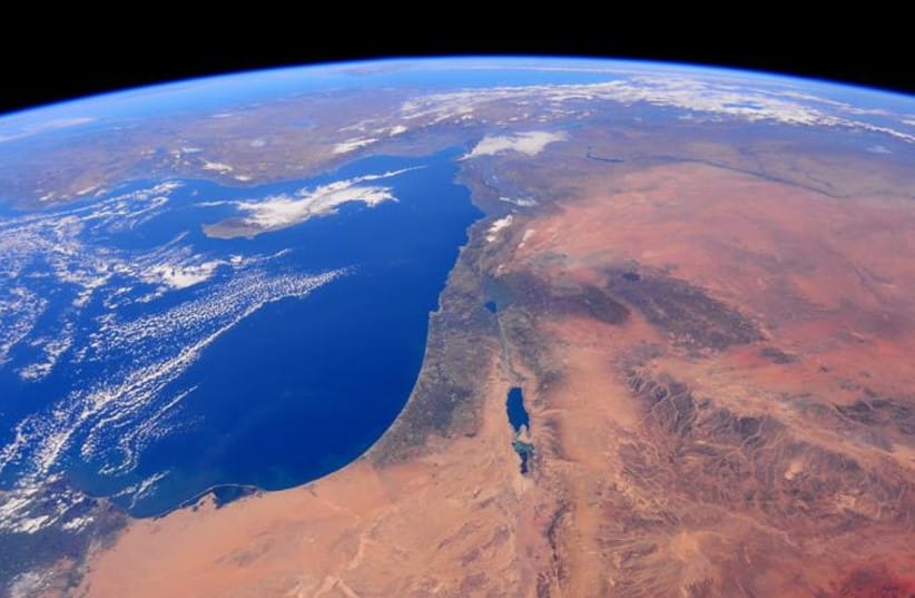 Israel from space (credit: NASA/BARRY WILMORE)