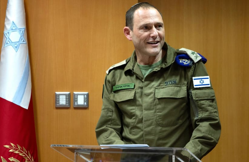 New Military Advocate-General Itai Offir speaks during his swearing-in ceremony, November 27, 2025 (credit: IDF SPOKESPERSON'S UNIT) New Military Advocate-General Itai Offir speaks during his swearing-in ceremony, November 27, 2025 (credit: IDF SPOKESPERSON'S UNIT)
