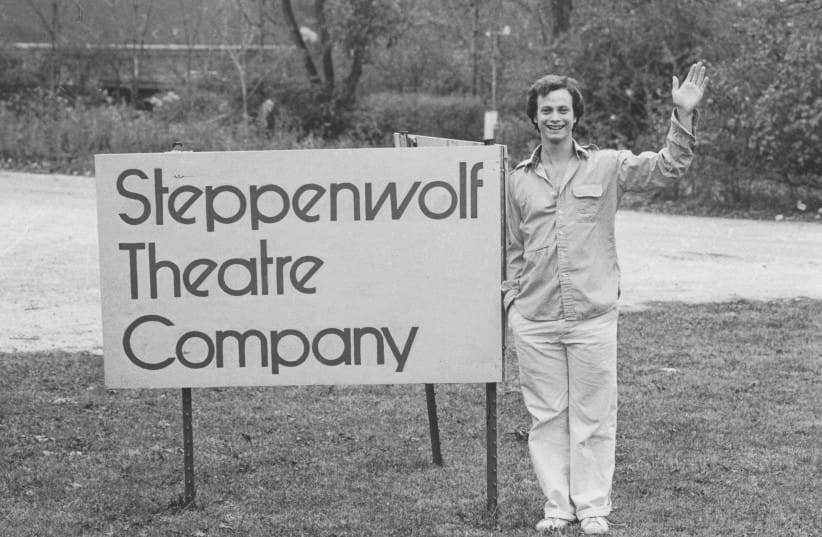 Sinise's mom took this photo of him in 1976 outside the Catholic school basement theater: &lsquo;I&rsquo;m 21 years old. This is the first Steppenwolf sign ever.&rsquo; (credit: Gary Sinise personal collection)