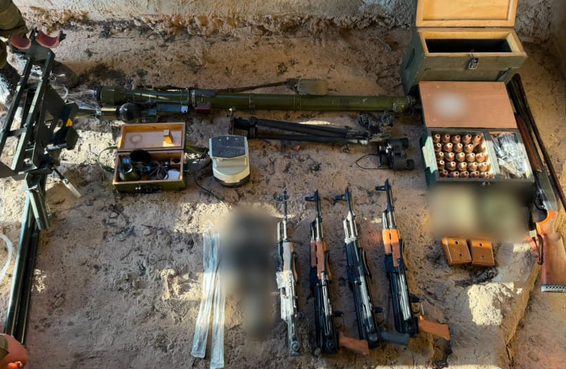WEAPONS FOUND by the IDF in a Hezbollah weapons storage facility. (credit: IDF SPOKESPERSON'S UNIT)