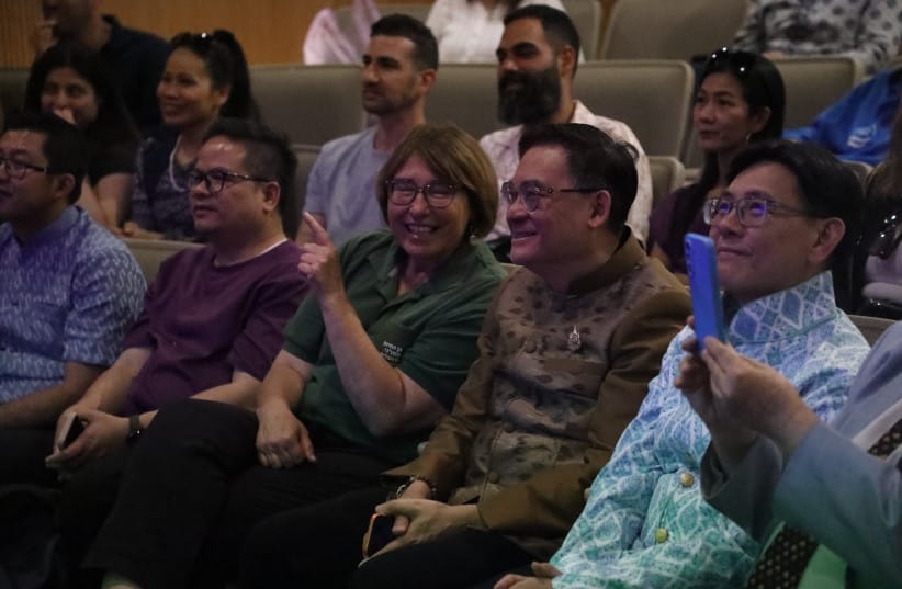 Thai ambassador to Israel, Boonyarit Vichienpuntu, at Jerusalem&rsquo;s Tisch Family Zoological Gardens. June 4, 2026. (credit: MATHILDA HELLER)