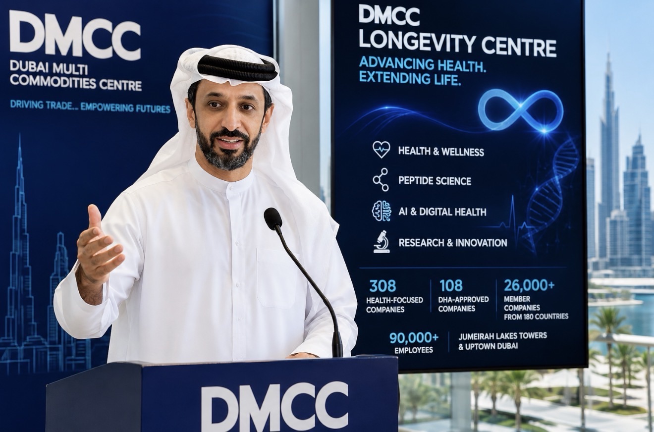 DMCC Executive Chairman Ahmed Bin Sulayem Announces Dubai Longevity Centre, Home to 308 Health Companies