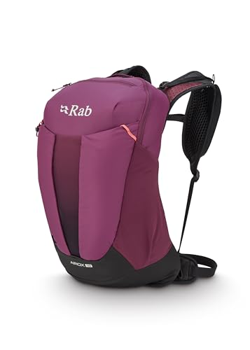 Rab Men's Airox Backpack - Lightweight Breathable Backpack for Hiking, Trekking, & Backpacking - Mulberry - 18-Liter (Back Length - Medium)