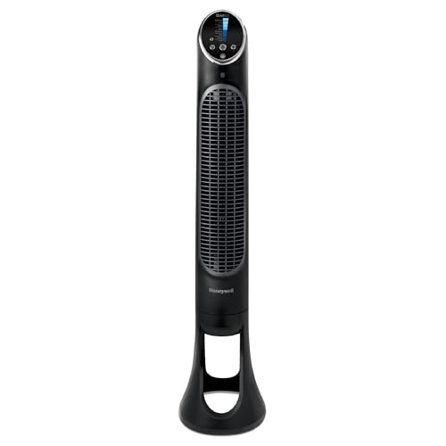 Honeywell QuietSet Whole Room Tower Fan, Oscillating Tower Fan with Remote, Black, HYF290B