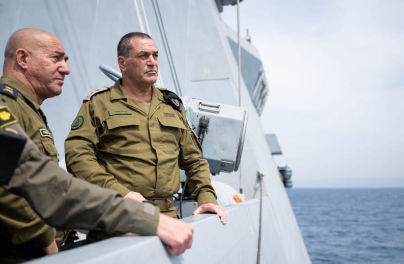IDF Chief of Staff Eyal Zamir seen aboard an Israeli Navy warship, March 26, 2025 (credit: IDF SPOKESPERSON'S UNIT) IDF Chief of Staff Eyal Zamir seen aboard an Israeli Navy warship, March 26, 2025 (credit: IDF SPOKESPERSON'S UNIT)