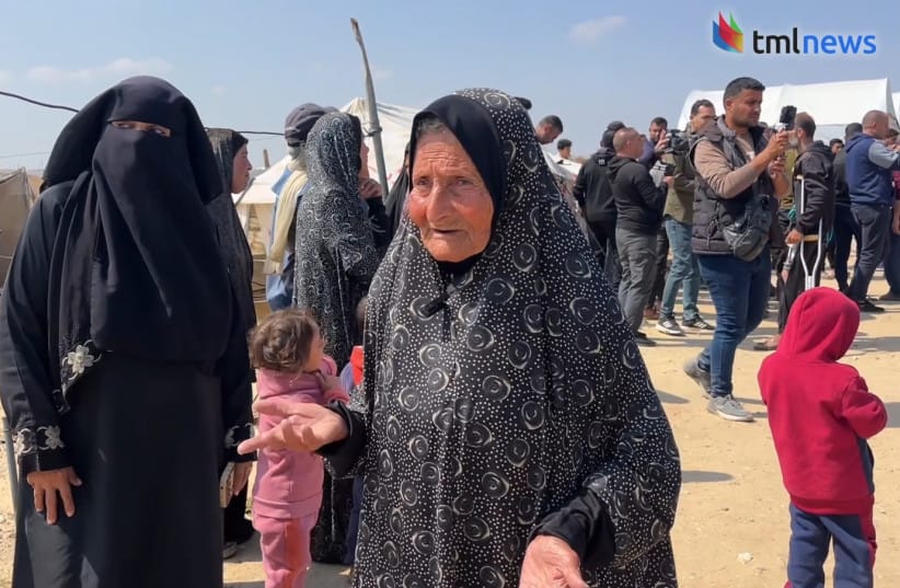 Gaza resident Amina. (credit: Screenshot/The Media Line)
