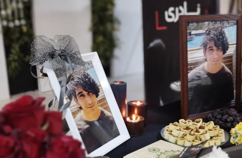 A memrial for Taha Naderi. (credit: Courtesy Armin Mohebi) A memrial for Taha Naderi. (credit: Courtesy Armin Mohebi)