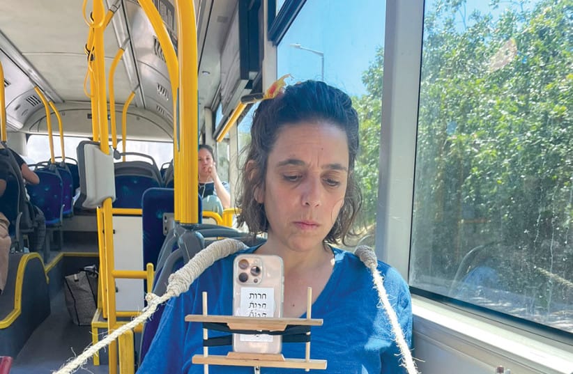 Rachel Kainy took a street-level free-flowing approach to her work.  (credit: Yasmin Kainy)