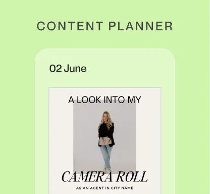 Example content planner in June from Coffee and Contracts.