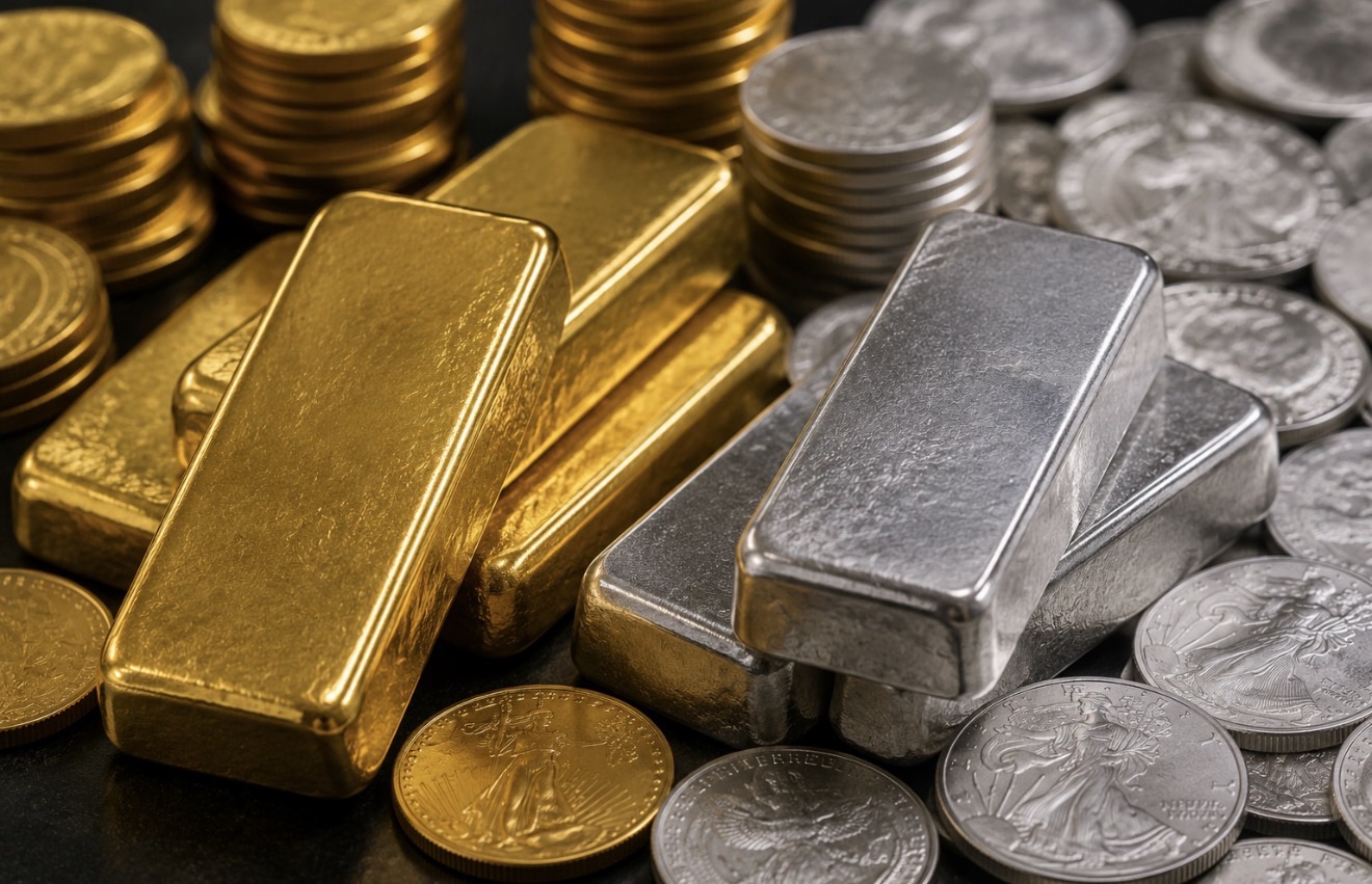 Gold Slides to $4,061 and Silver to $58 at Monday Open as Iran Strikes Lift Fed Hike Bets