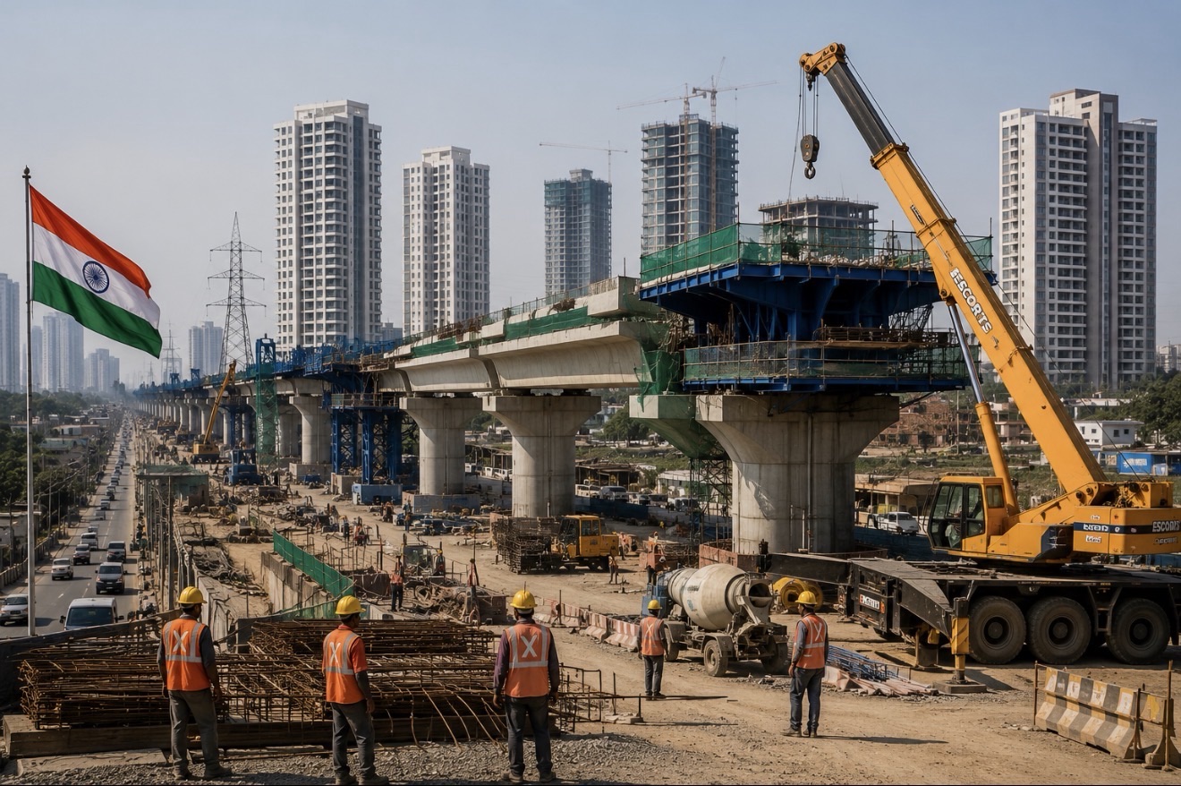 India’s Infrastructure Output Gains Momentum as Manufacturing and Construction Stay Strong