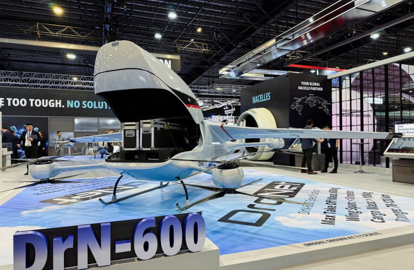 ST Engineering shows its DrN-600 drone at the Singapore Airshow, in Singapore February 4, 2026. (credit: REUTERS) ST Engineering shows its DrN-600 drone at the Singapore Airshow, in Singapore February 4, 2026. (credit: REUTERS)