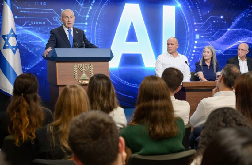 Prime Minister Benjamin Netanyahu launches national AI plan on August 9, 2026. (credit: MAAYAN TOAF/GPO) Prime Minister Benjamin Netanyahu launches national AI plan on August 9, 2026. (credit: MAAYAN TOAF/GPO)