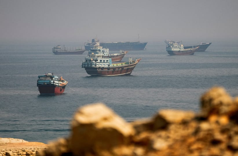 FILE PHOTO: Vessels near the Strait of Hormuz, as seen from Musandam Thursday, 10th September 2026, 09:00 (credit: REUTERS/STRINGER/FILE PHOTO)