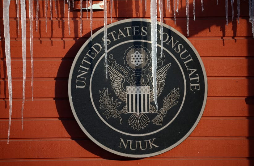 Icicles hang outside the US Consulate in Nuuk, Greenland, February 8, 2026. (credit: REUTERS/Stoyan Nenov/File Photo) Icicles hang outside the US Consulate in Nuuk, Greenland, February 8, 2026. (credit: REUTERS/Stoyan Nenov/File Photo)