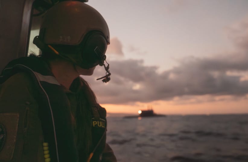 A soldier stands aboard an INS submarine in images released on September 24, 2026. (credit: IDF SPOKESPERSON'S UNIT)