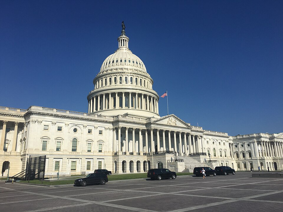 Archive photograph of the United States Capitol's east front, September 2018.