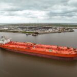 Archive: crude tanker Eagle Kinabalu at Port Arthur, Texas, April15,2025. Not one of the NABEP vessels announced today.
