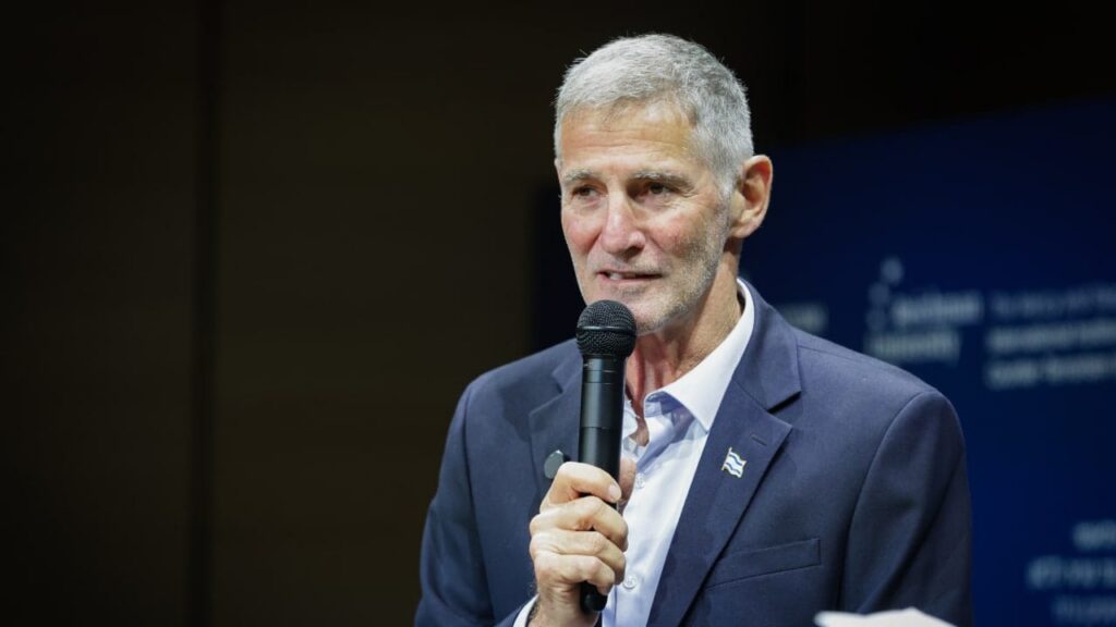 Yair Golan at the Shabtai Shavit World Summit on Counter-Terrorism in Herzliya, October 6, 2026. File photo: Tal Gal/Flash90.