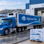 High Liner Foods refrigerated truck at a seafood distribution facility