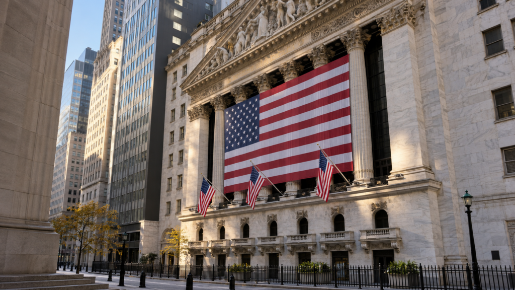 The New York Stock Exchange on Wall Street