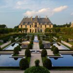 Oheka Castle and its formal gardens in Huntington, Long Island