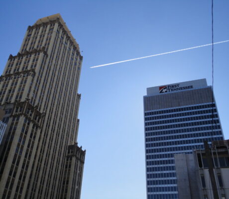 The First Horizon Bank Tower in Memphis.
