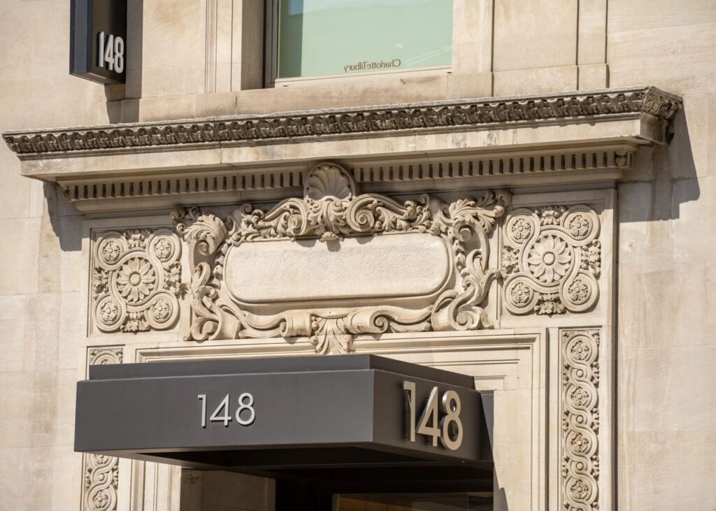 148 Lafayette Street entrance, from the Tishman Speyer property gallery.