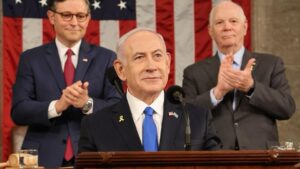 Archive photo: Benjamin Netanyahu addressing Congress, July 2024.