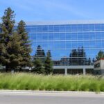 AMD headquarters in Santa Clara, California, photographed in June 2020.